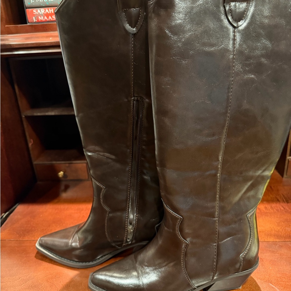 jf j.ferrar Women's Over the Knee Boots - Dark Brown